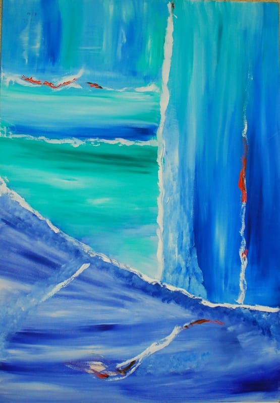 60x90 אבסטרקט בכחול